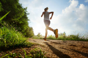 lady running